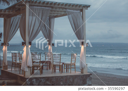 Beach bed with sea view 35590297