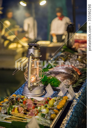 Assorted food buffet 35590298