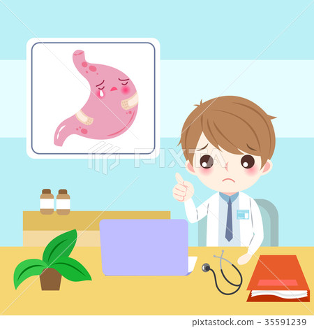 doctor with stomach health concept 35591239