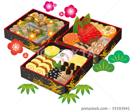 New Year dishes set 35593941