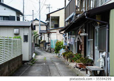 Alley of Shin Hagiwara residential area Alley of Shin Hagiwara residential area 35594299