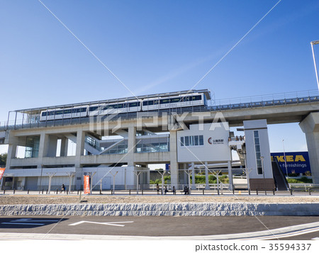 Linimo Park West Station Ekimae scenery 35594337