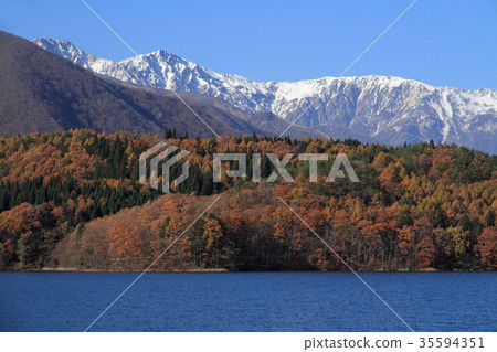 信州青木湖深秋 35594351