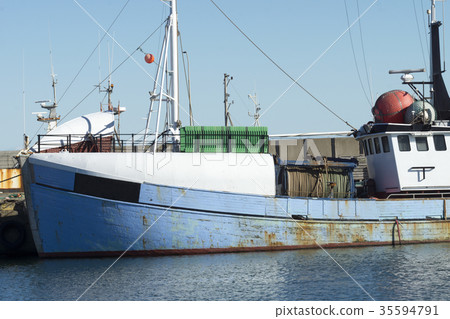 Fishing boat in the harbor of Hanstholm 35594791