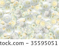 白玫瑰花紋理☆背景壁紙 35595051