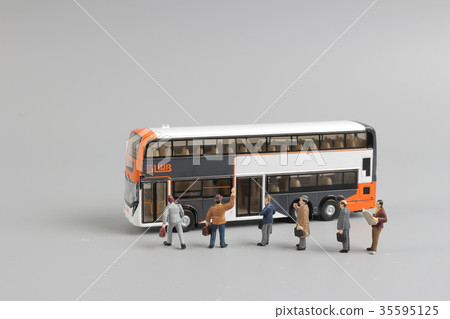 toys of bus figure with white background toys of bus figure with white background 35595125