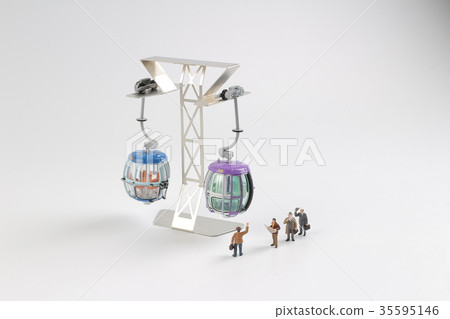 Mini figure with cable car at the site 35595146