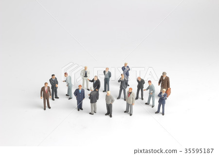 mini model group of investor standing mini model group of investor standing 35595187