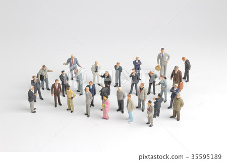 mini model group of investor standing mini model group of investor standing 35595189