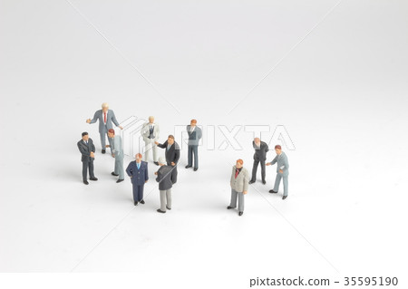 mini model group of investor standing mini model group of investor standing 35595190
