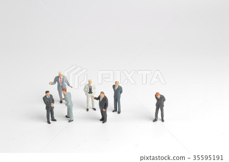 mini model group of investor standing mini model group of investor standing 35595191