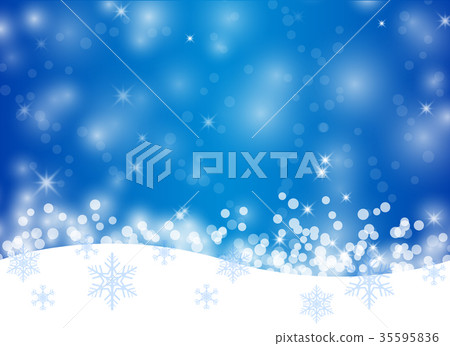 Winter background with snowflakes,  35595836