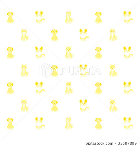 Dog wallpaper yellow 35597899
