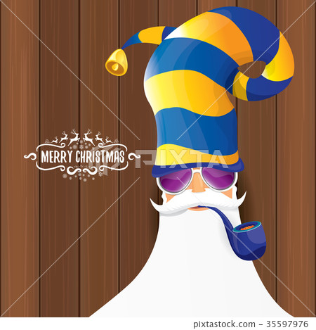vector bad rock n roll dj santa claus with smoking vector bad rock n roll dj santa claus with smoking 35597976
