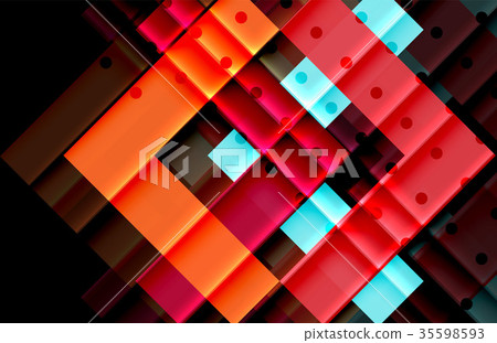 Color arrows on black background 35598593