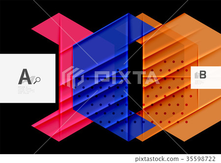 Colorful abstract shapes background 35598722