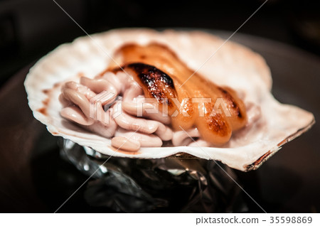 Yaki Shirako Japanese grilled fish sperm sac Yaki Shirako Japanese grilled fish sperm sac 35598869
