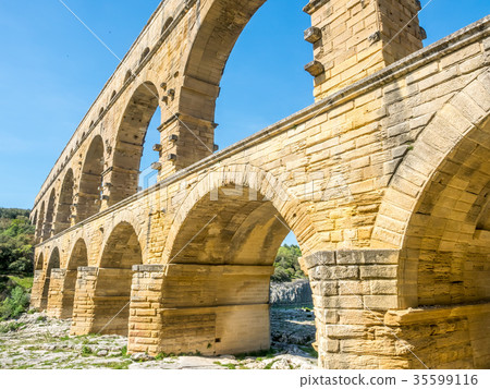 Pont du Gard in Nimes, France Pont du Gard in Nimes, France 35599116