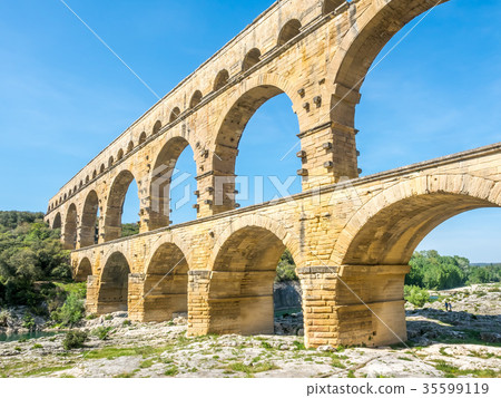 Pont du Gard in Nimes, France Pont du Gard in Nimes, France 35599119