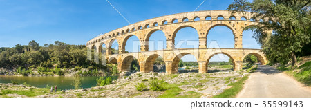 Pont du Gard in Nimes, France Pont du Gard in Nimes, France 35599143