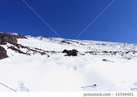 Fuji of the remaining snow Fuji of the remaining snow 35599401