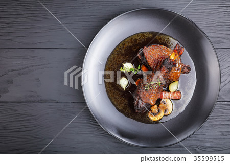 a portion of Coq Au Vin a portion of Coq Au Vin 35599515