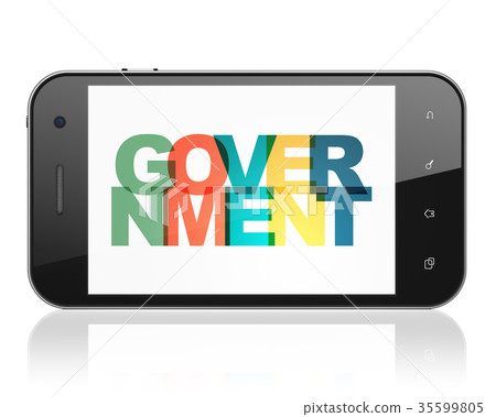 Political concept: Smartphone with Government on 35599805