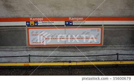Underground route map of Helsinki Finland Underground route map of Helsinki Finland 35600679
