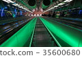 Escalator to the underground home in Helsinki, Finland 35600680