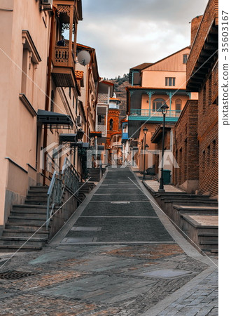 Tbilisi old streets. Georgia 35603167
