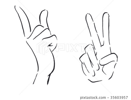 手的例證材料 35603957