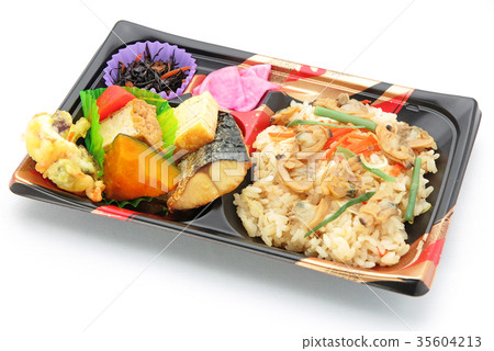 Clam and ginger cooked with rice lunch 35604213