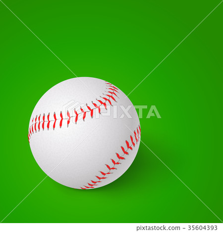 baseball on green baseball on green 35604393