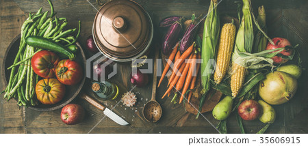 Autumn healthy ingredients for Thanksgiving day 35606915