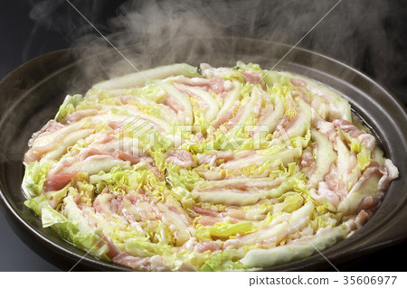 Pork and Chinese cabbage pot 35606977