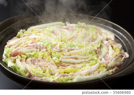 Pork and Chinese cabbage pot 35606980