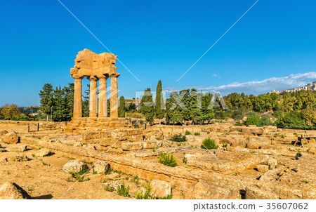 The Temple of Castor and Pollux at the Valley of The Temple of Castor and Pollux at the Valley of 35607062
