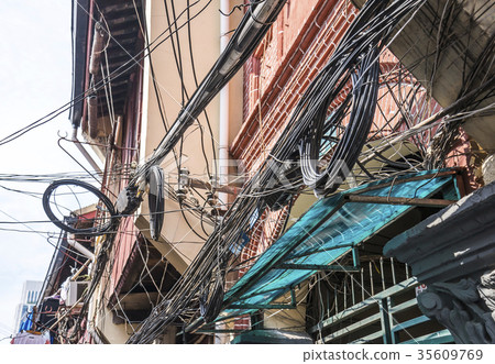 Wires that run around the house 35609769