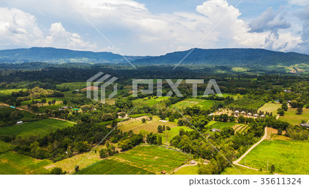 An aerial view of  Agricultural area 35611324