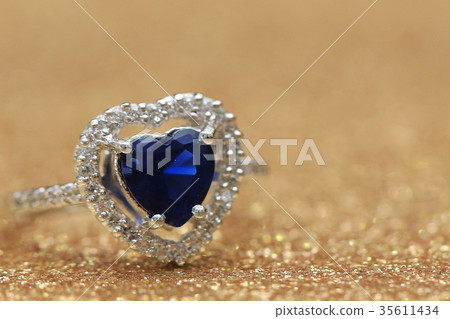 ring blue gemstone heart,Love Valentine day ring blue gemstone heart,Love Valentine day 35611434