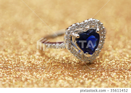 ring blue gemstone heart,Love Valentine day ring blue gemstone heart,Love Valentine day 35611452