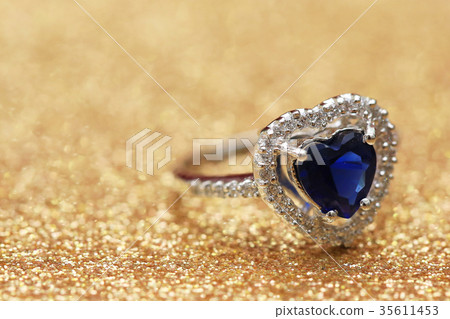 ring blue gemstone heart,Love Valentine day ring blue gemstone heart,Love Valentine day 35611453
