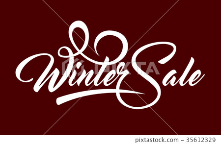 White text Winter Sale 35612329