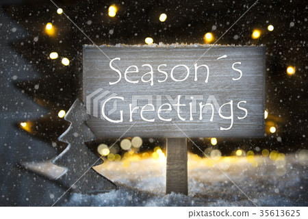 White Christmas Tree, Seasons Greetings, Snowflake 35613625