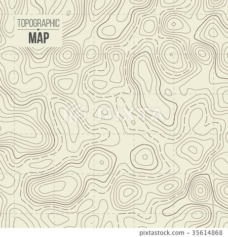 Creative vector illustration of topographic map Creative vector illustration of topographic map 35614868
