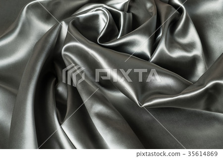 A full page close up of grey silk material texture 35614869