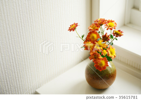 Ikebana Window Side Interior Flower Vase Window Light Daylighting Ikebana Window Side Interior Flower Vase Window Light Daylighting 35615781