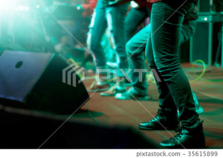 Musicians on stage for background, soft and blur Musicians on stage for background, soft and blur 35615899