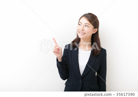 Female employee with a smile Female employee with a smile 35617390