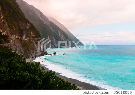 Qingshui Cliff, between Hualien and Yilan, Taiwan 35618099